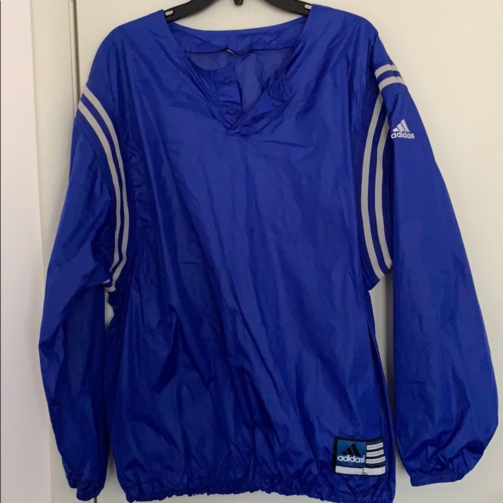 VINTAGE BLUE ADIDAS WINDBREAKER